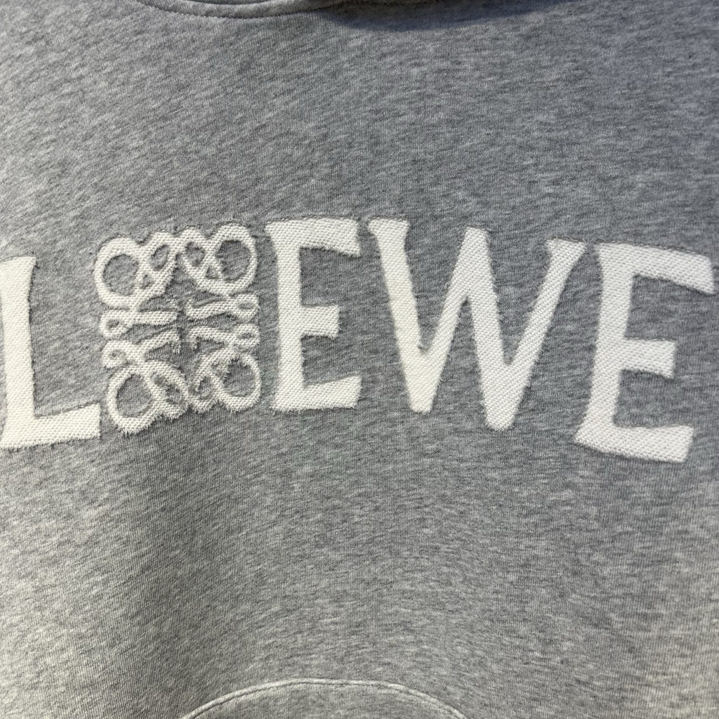 Loewe - Grey Anagram Embroidered Hoodie