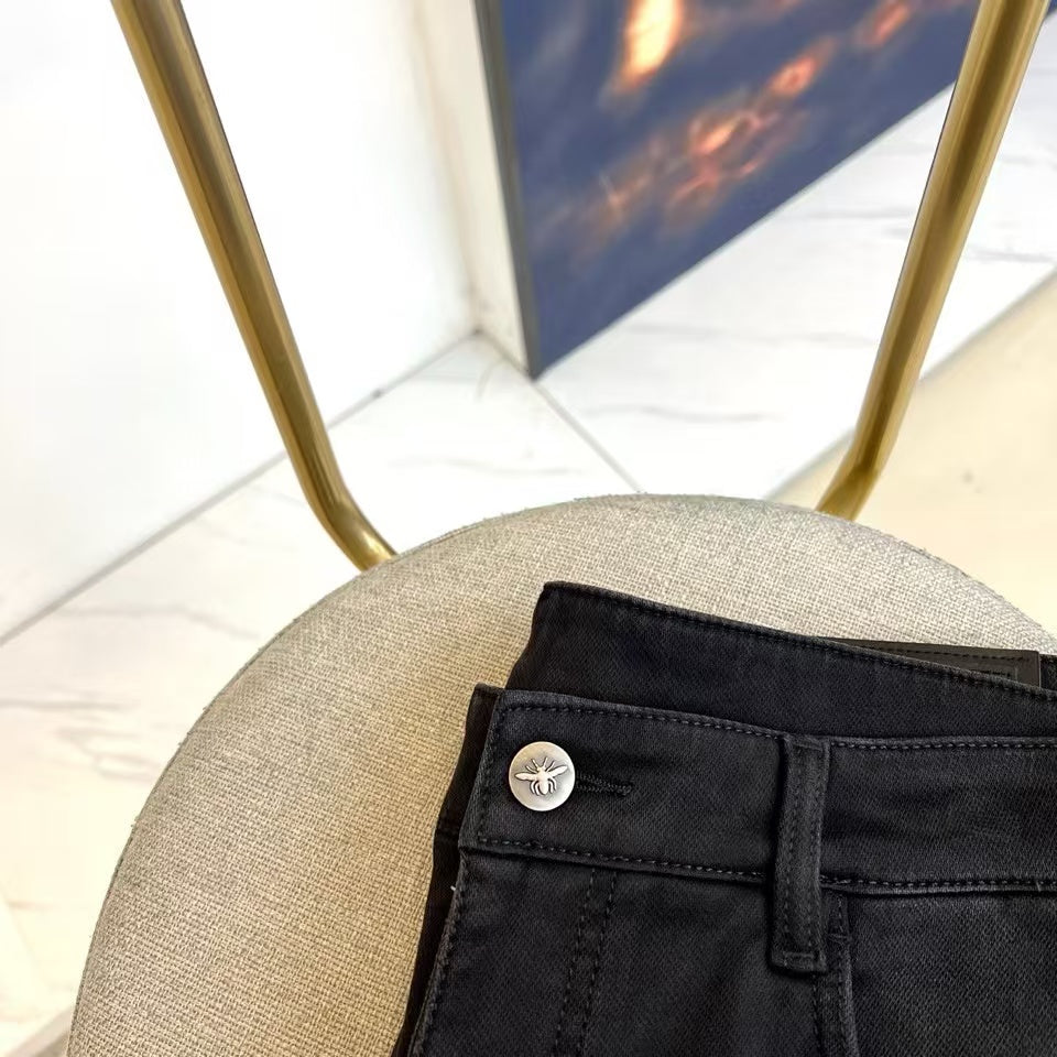 Dior - Slim-Fit Washed Black Denim Jeans