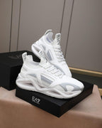 EA7 Emporio Armani Men's Infinity Cage White Sneakers