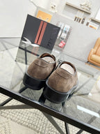Zegna - Suede Derby Shoes with Chunky Lug Sole