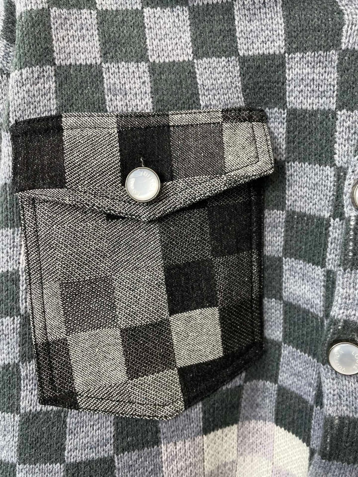 Louis Vuitton Distressed Damier Knit Cardigan
