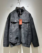Loro Piana - Suede Utility Bomber Jacket - Charcoal Grey