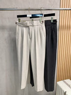 Louis Vuitton -  Pleated Trousers with Extended Waist Tab