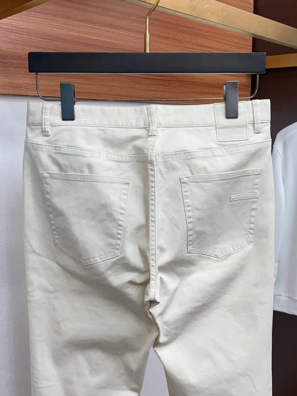 Zegna - Five-Pocket Cotton Twill Trousers - Off-White