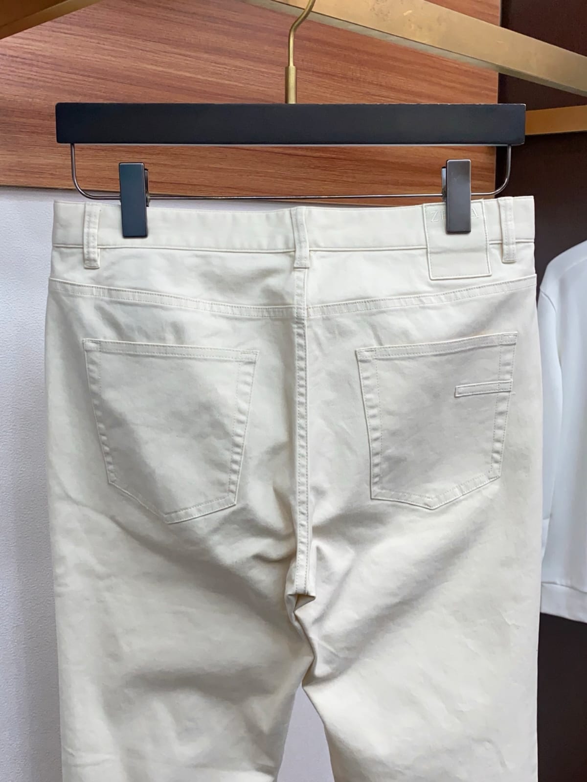 Zegna - Five-Pocket Cotton Twill Trousers - Off-White