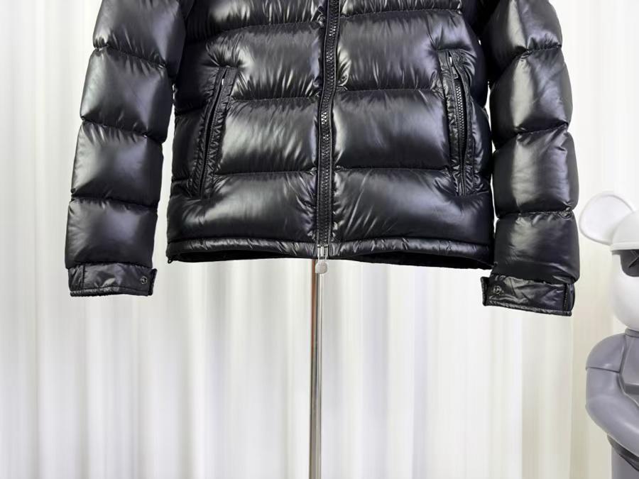 Moncler Men's Black Maya Hooded Short Down Jacket