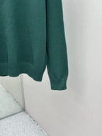Gucci Knit Wool Sweater with Intarsia in dark green: