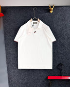 Gucci Men's Cotton Piquet Web-Detail Polo Shirt