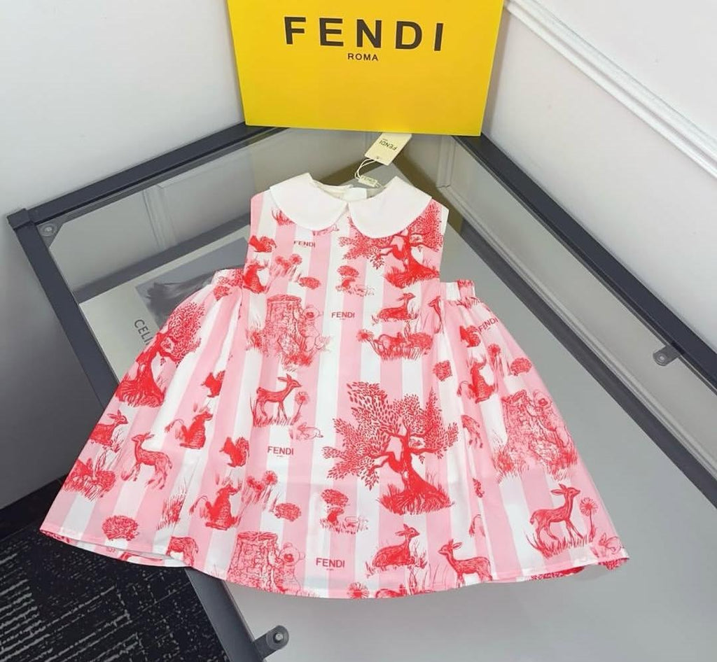 Dress Fendi withe&bink