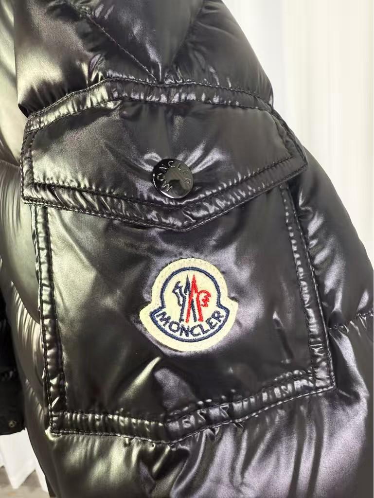 Moncler Men's Black Maya Hooded Short Down Jacket
