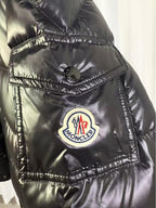 Moncler Men's Black Maya Hooded Short Down Jacket