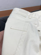 Zegna - Five-Pocket Cotton Twill Trousers - Off-White
