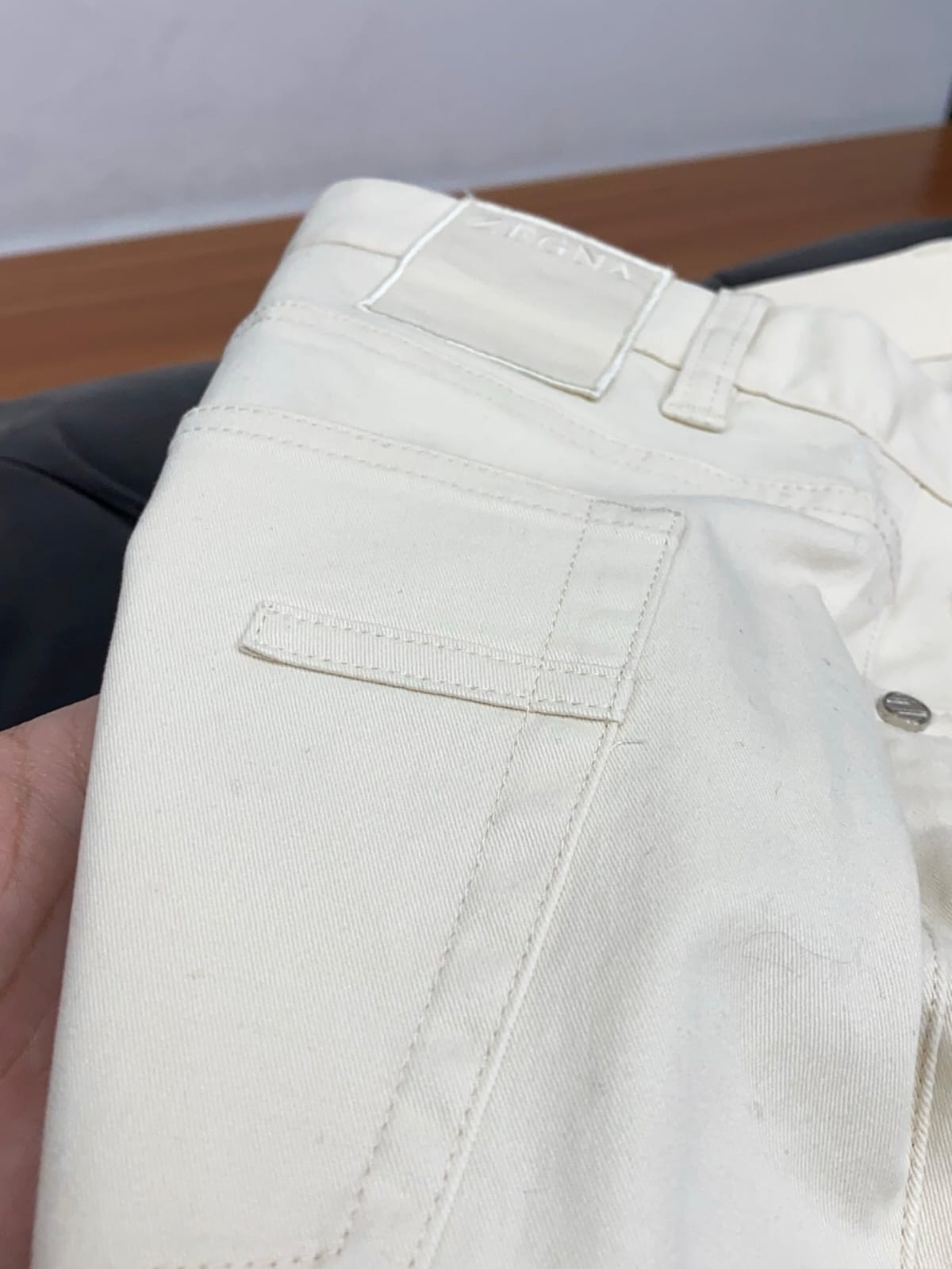 Zegna - Five-Pocket Cotton Twill Trousers - Off-White