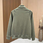 Loro Piana - Sage Green Contrast-Pipe Half-Zip Tracksuit Set