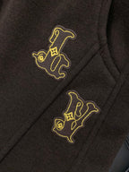 Louis Vuitton - Dark Brown Embroidered Logo Sweatpants