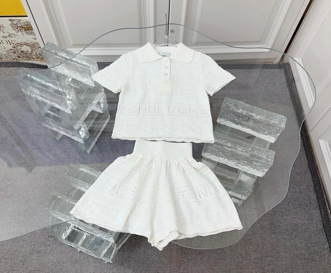 Shirt Fendi withe& short Fendi withe