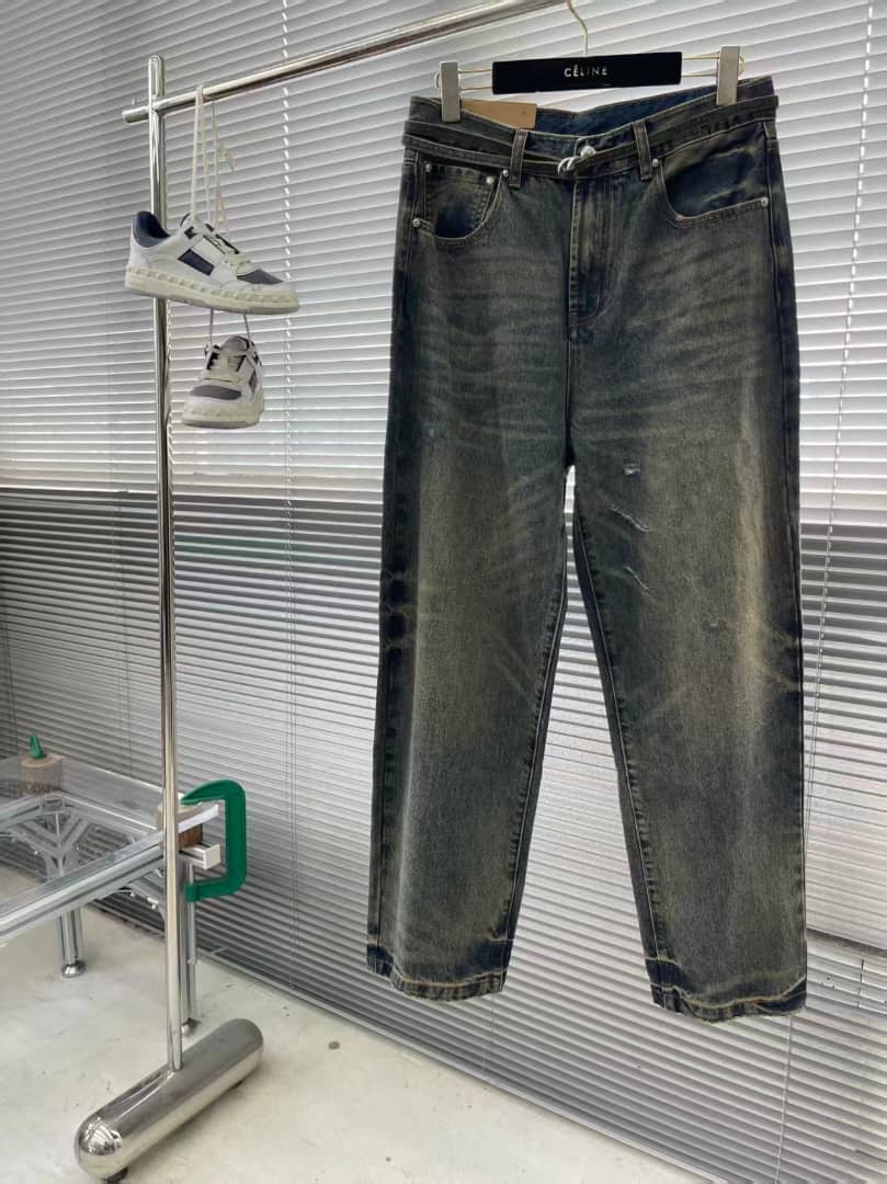Chrome Hearts - "Vintage Indigo" Distressed Straight Leg Denim
