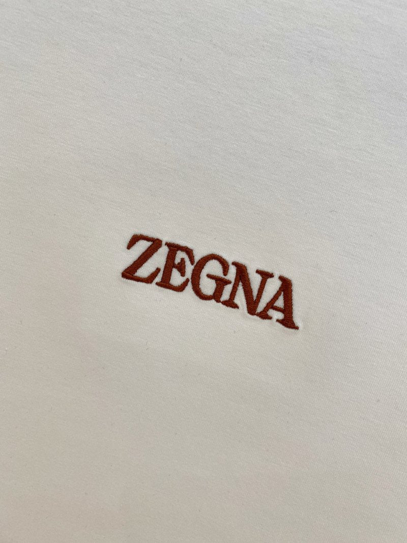 Zegna Luxury Cotton Cream T-Shirt & Shorts Matching