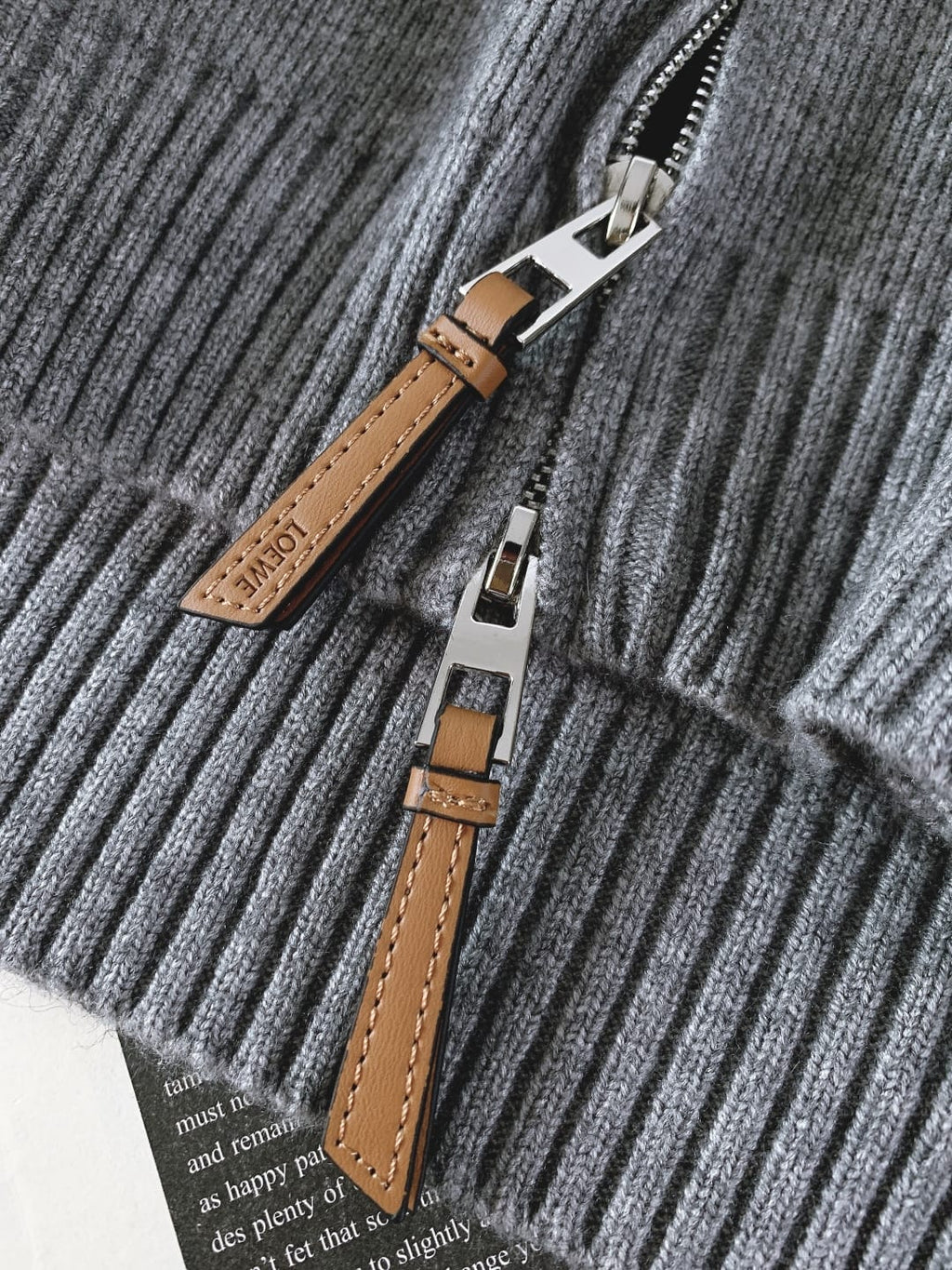Loewe - Anagram-Embroidered Grey Knitted Zip-Up Hoodie