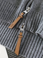 Loewe - Anagram-Embroidered Grey Knitted Zip-Up Hoodie