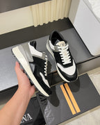 Zegna - Mixed-Media Suede and Mesh Retro Runner Sneakers