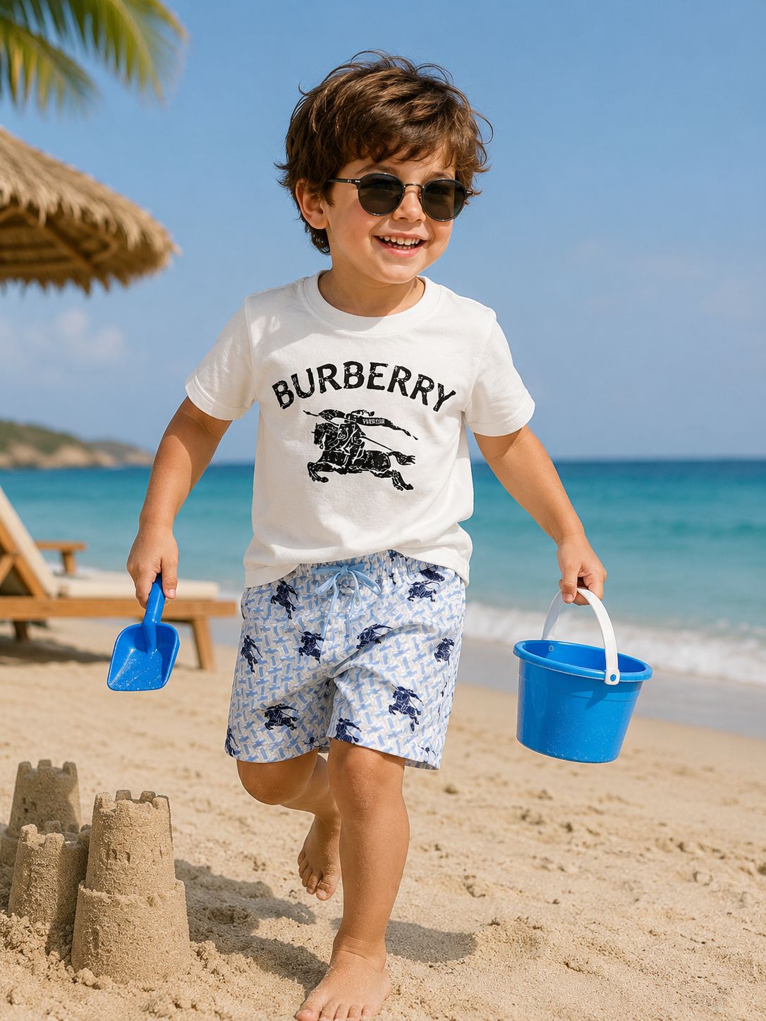 T.shirt BURBERRY white& short Burberry full cover