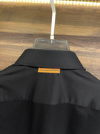 Zegna - Men's Classic Black Cotton Button-Up Shirt