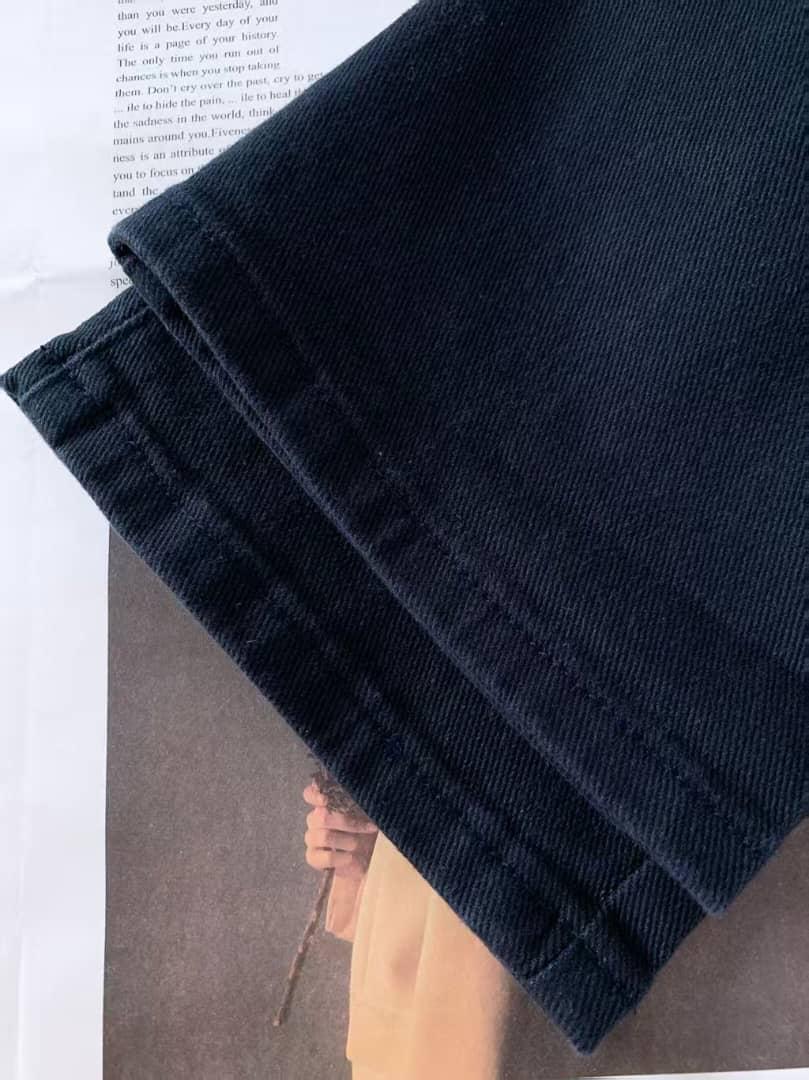 Gucci Men's Dark Wash Slim-Fit Denim Jeans with Signature Logo Patch