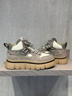 Givenchy - Grey & Beige Suede and Leather High-Top Sneakers with Chunky Sole