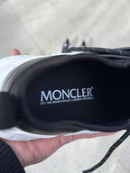 Moncler - Black & White Satin-Panel Chunky Sneakers