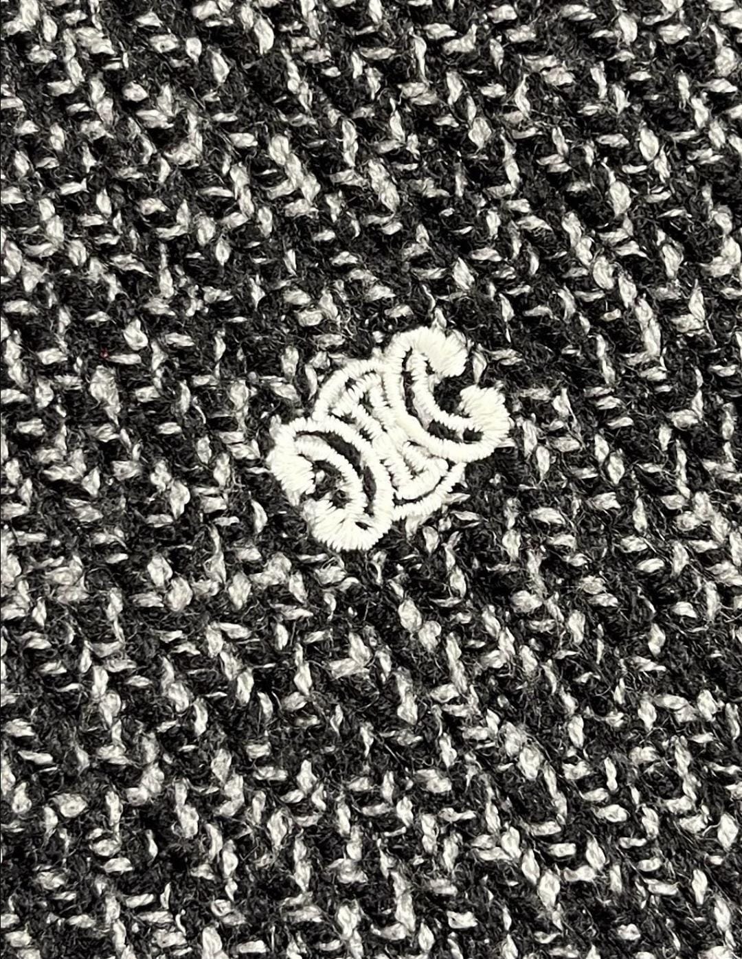 Celine - Grey Half-Zip Knit Sweater