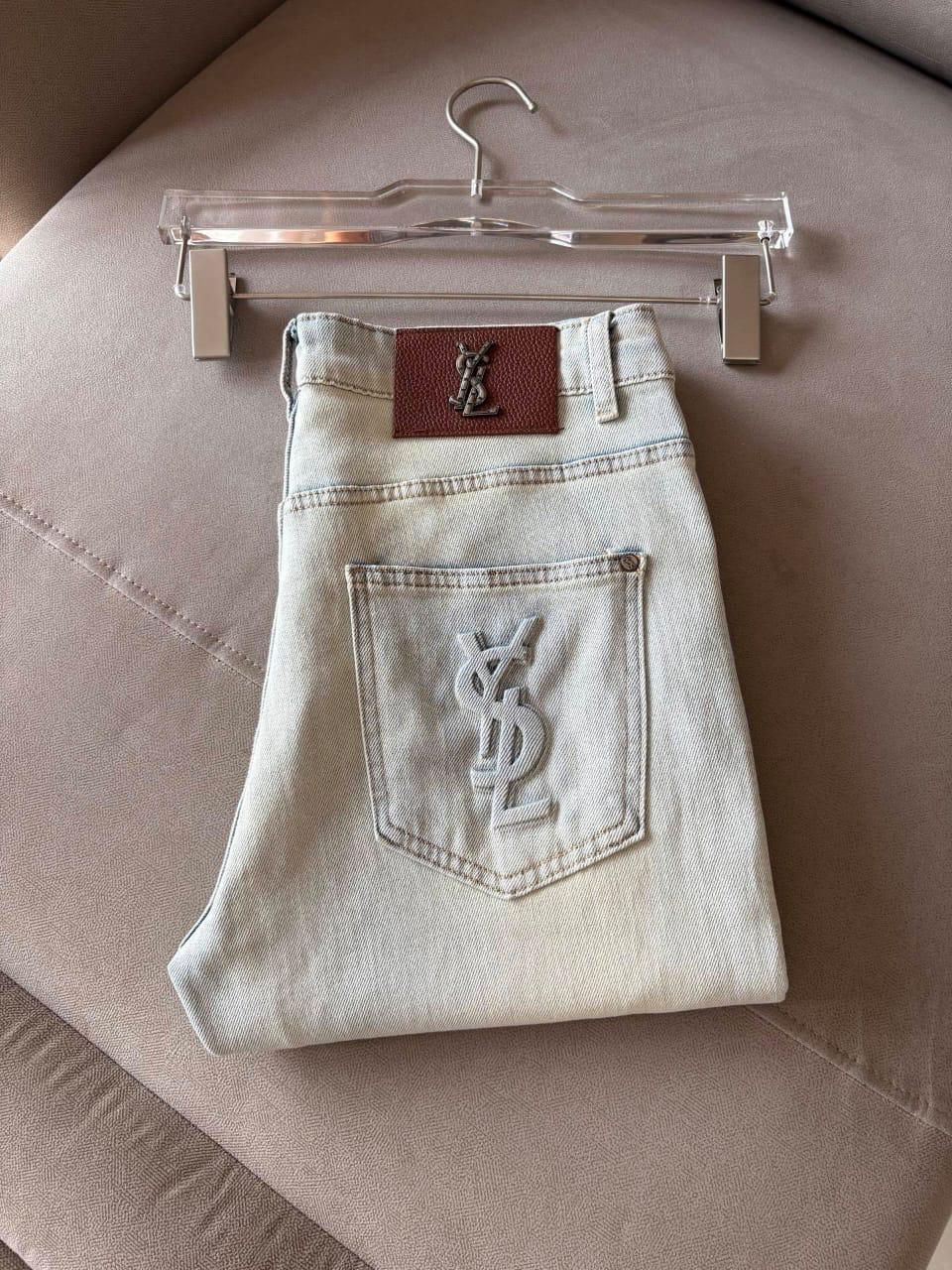 Saint Laurent YSL - Light Wash Denim Jeans