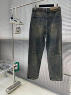 Chrome Hearts - "Vintage Indigo" Distressed Straight Leg Denim