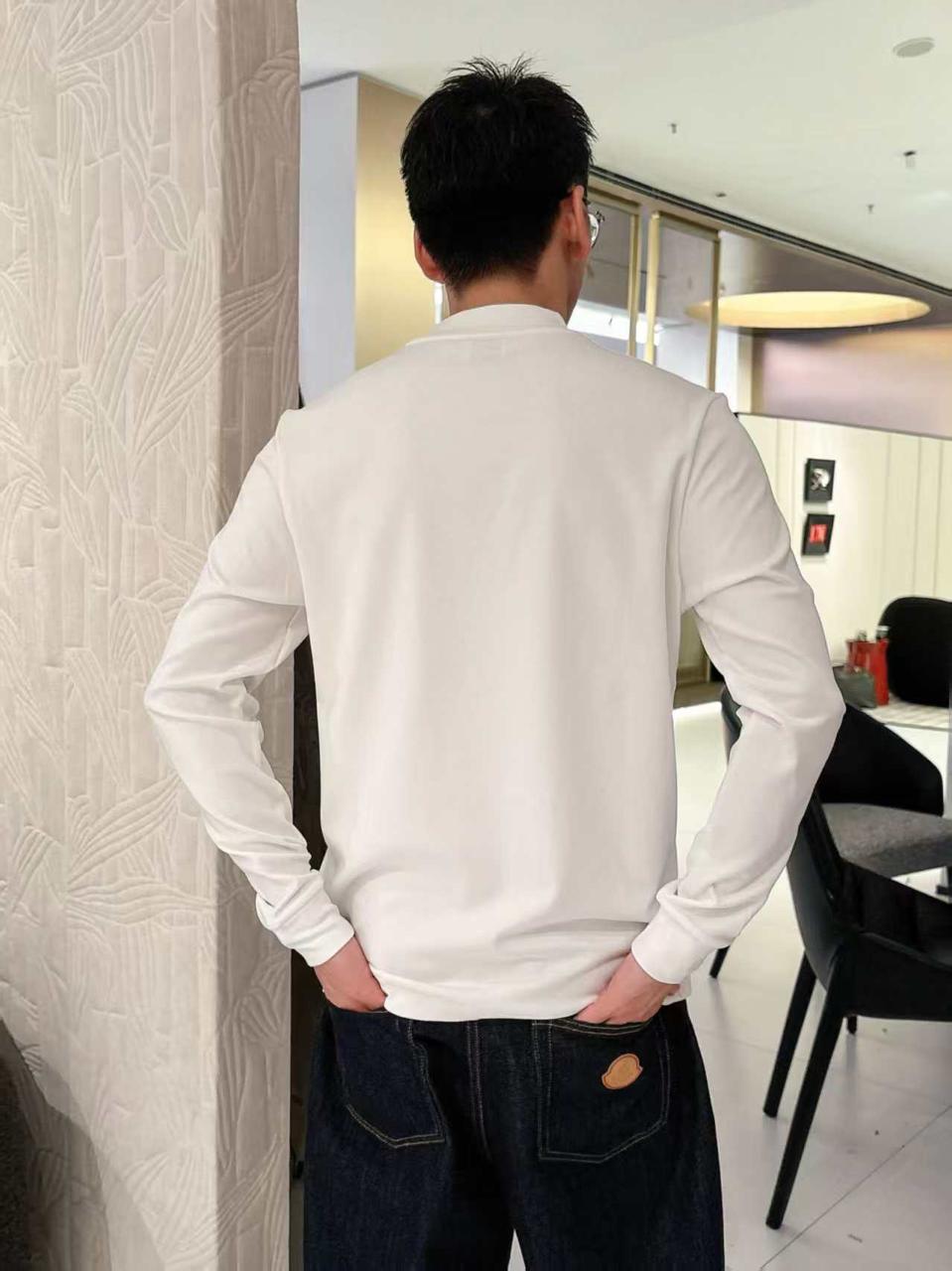 Burberry TB - Monogram Long-Sleeve T-Shirt in White