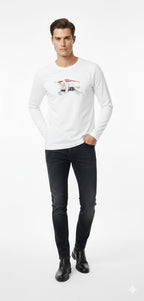 Burberry - White Knight Long Sleeve T-Shirt