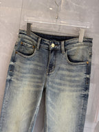 Fendi - Slim-Fit Vintage Wash Jeans with Neon Graphic Pockets