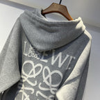 Loewe - Grey Anagram Embroidered Hoodie