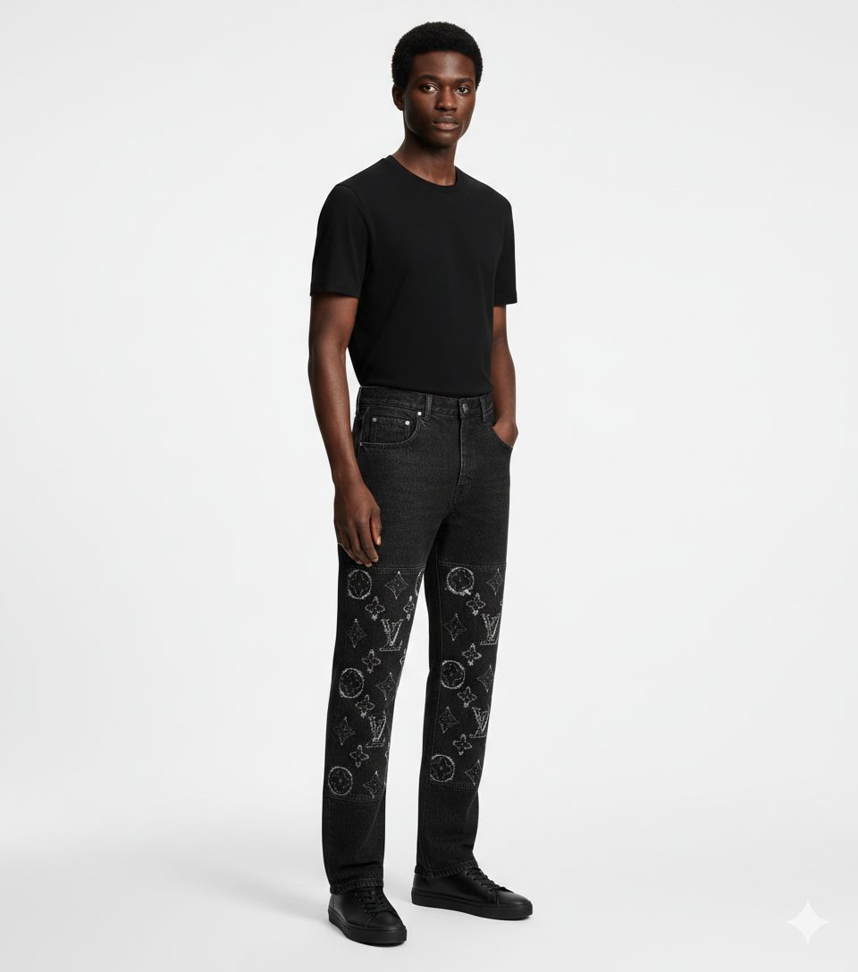 Louis Vuitton - Men's Dark Grey Denim Jeans