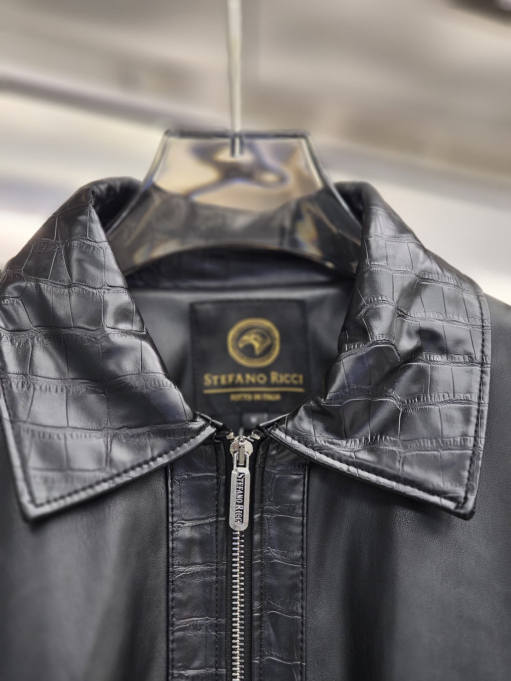 Jacket Stefano Ricci black leather