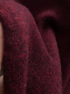 Premium Burgundy Mock Neck Sweater | Soft Knit Pullover