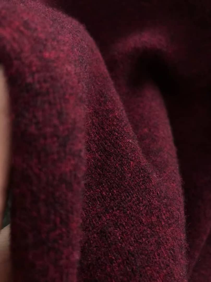 Premium Burgundy Mock Neck Sweater | Soft Knit Pullover