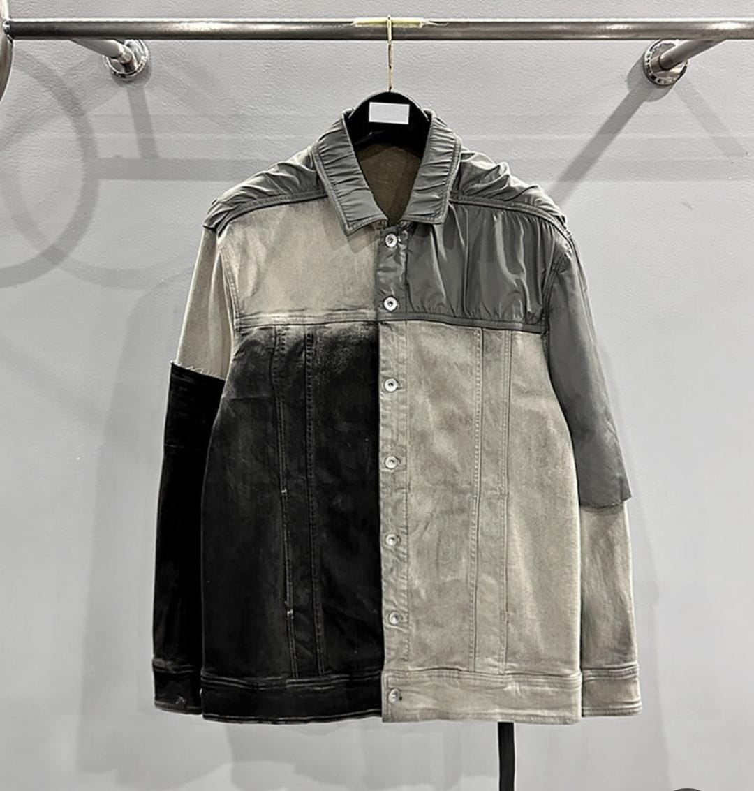 Rick Owens - Tonal Contrast Panel Jacket