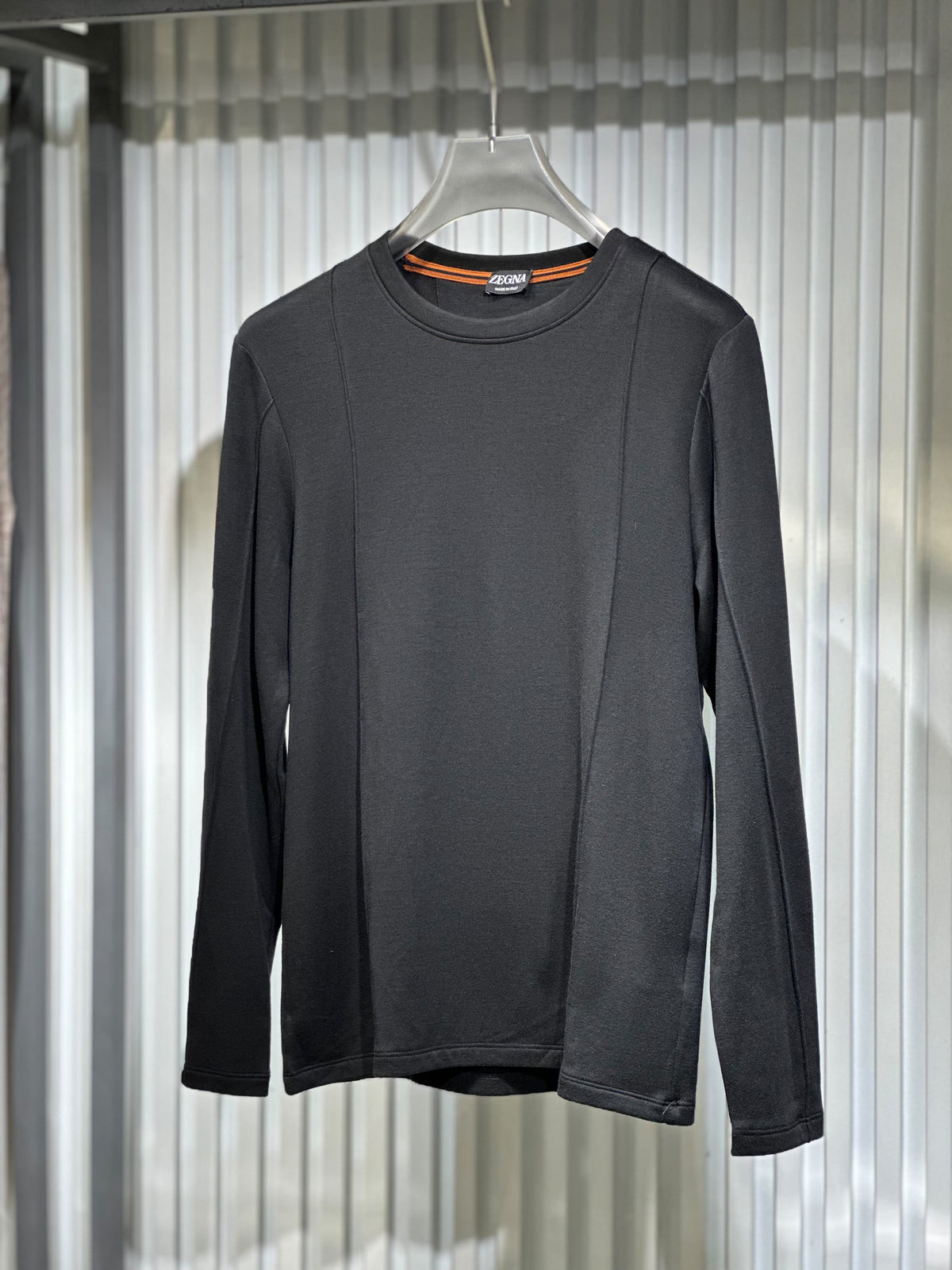 Zegna - Premium Cotton Long-Sleeve T-Shirt