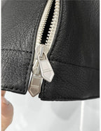 Hermès - Men's Textured Leather Bomber Jacket - Black