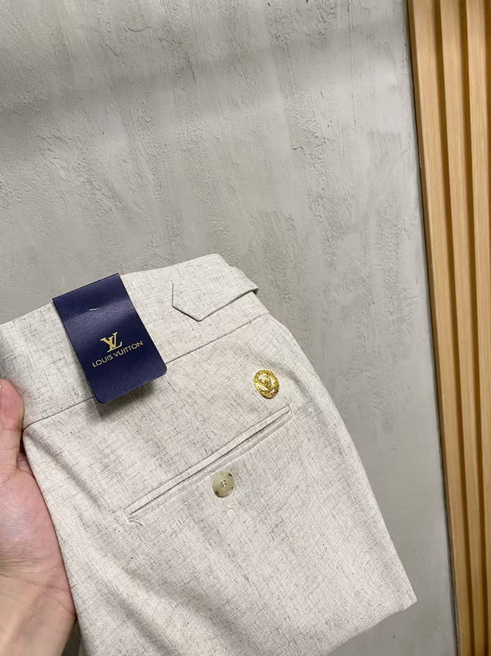 Louis Vuitton -  Pleated Trousers with Extended Waist Tab