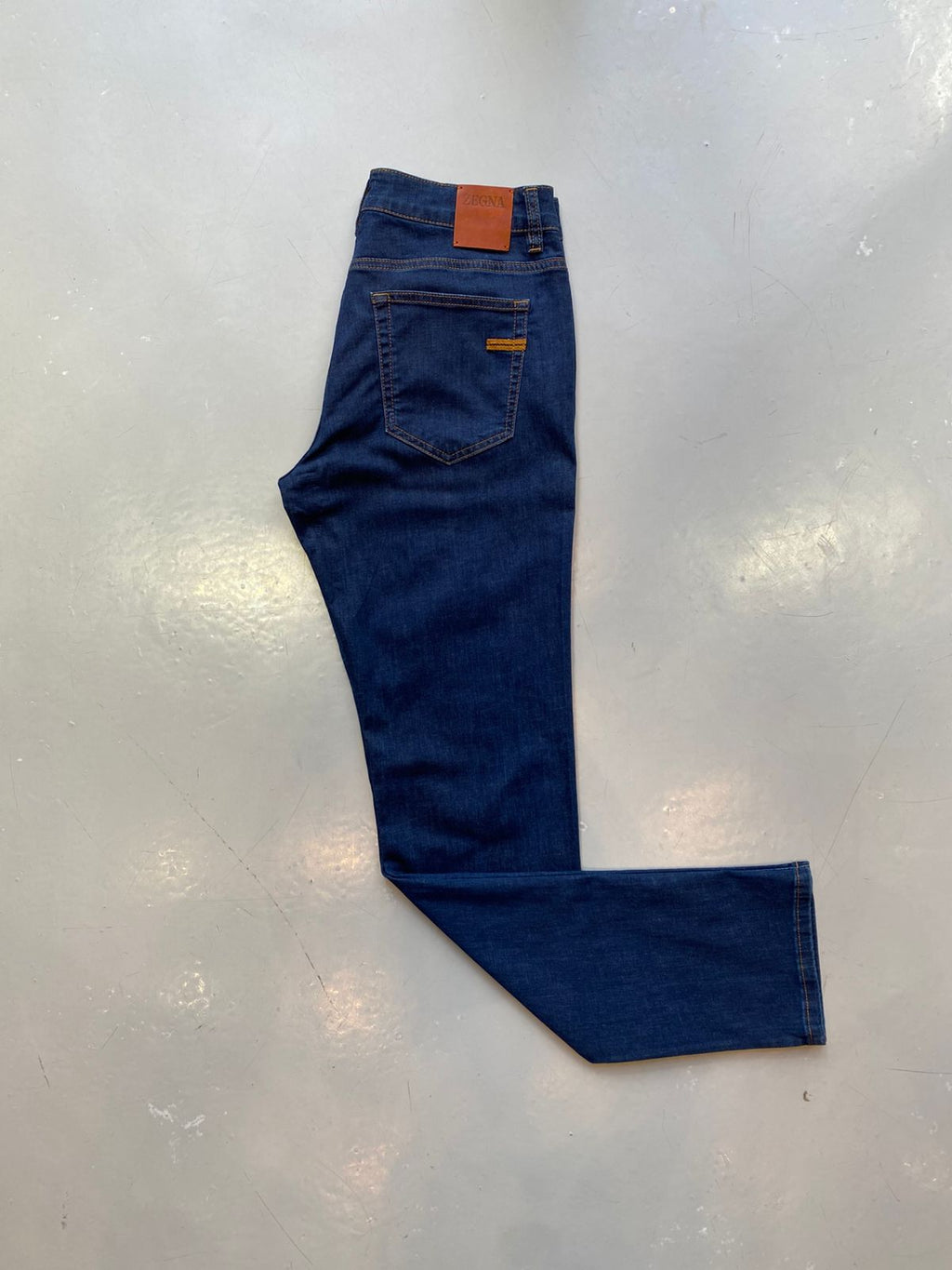 Zegna Men's Dark Wash Denim Jeans
