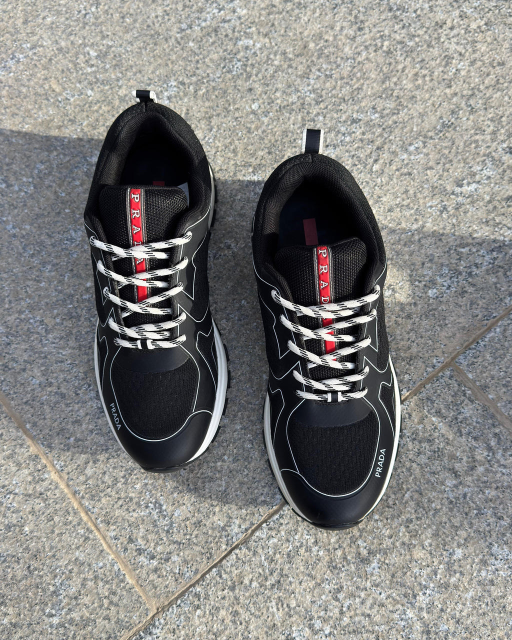 Prada - Black Mesh Sneakers