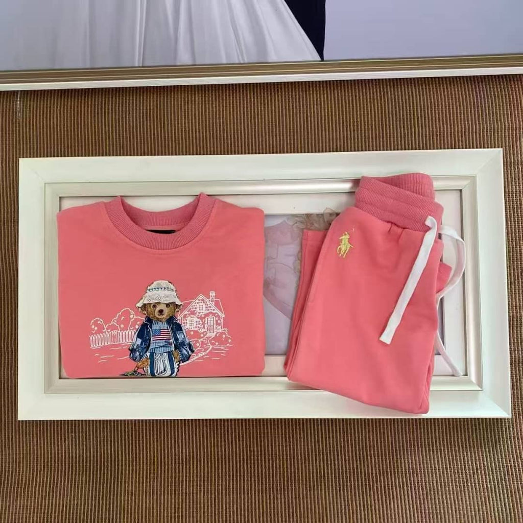 Sweet shirt polo pink& sweetbant polo pink