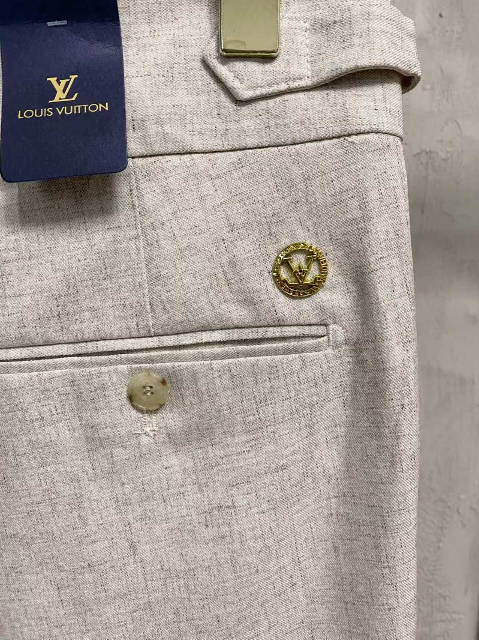 Louis Vuitton -  Pleated Trousers with Extended Waist Tab