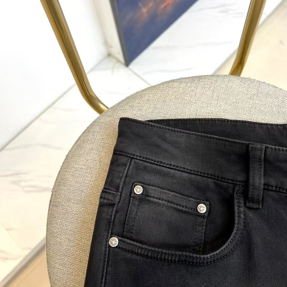 Dior - Slim-Fit Washed Black Denim Jeans
